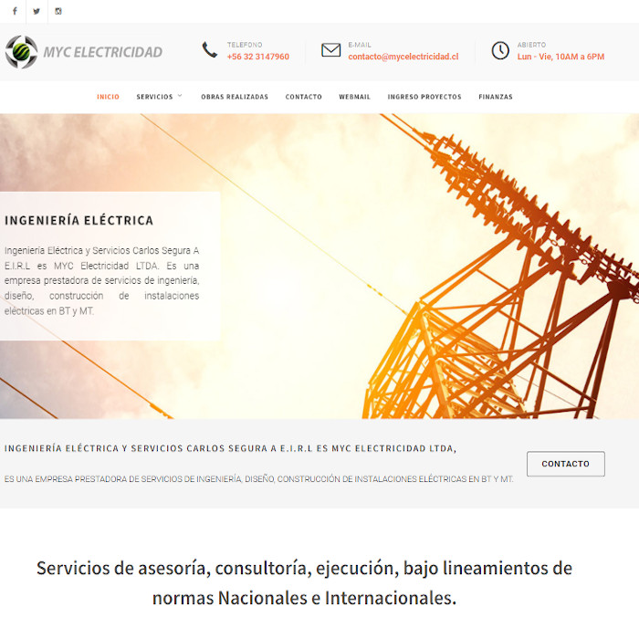 Sitio web mycelectricidad